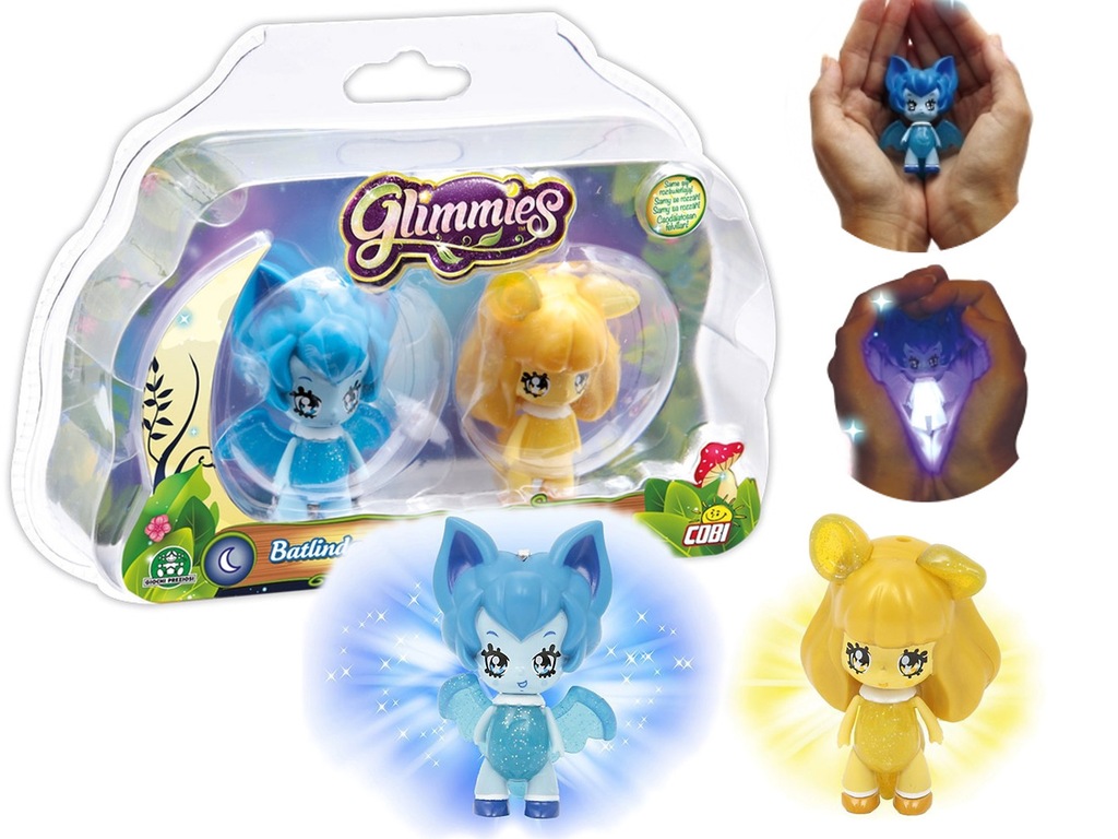 GLIMMIES ŚWIETLIKI 2 FIGURKI świecą COBI Wybór
