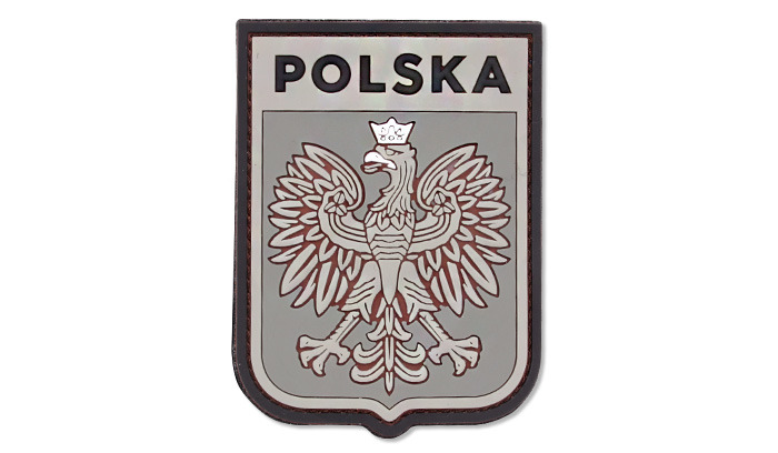 101 Inc. - Naszywka 3D - Polska herb - Szary - 444