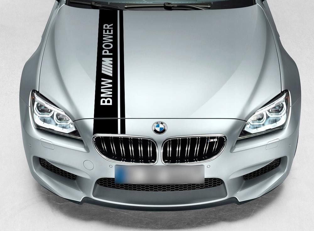 BMW ///M Power naklejka na maskę najnowszy wzór - 7763840196