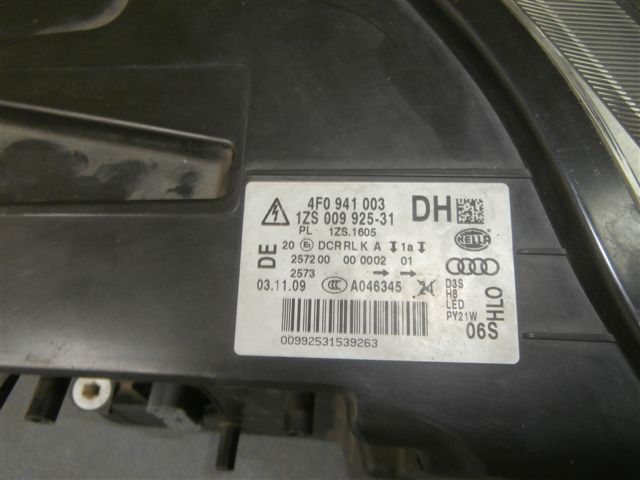 light front front left AUDI A6 FL BI-XENON SKR