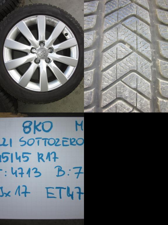wheels discs tyres Audi A4 8K0 17"