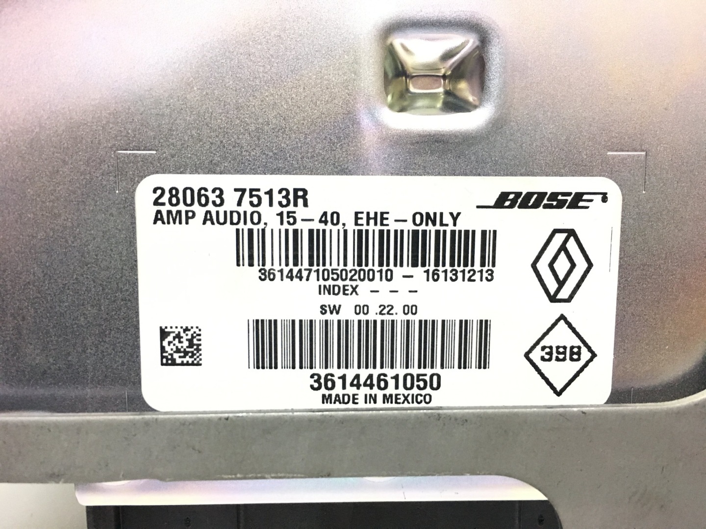 RENAULT SCENIC IV AMPLIFIER BOSE RADIO 280637513R