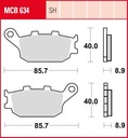 SET PADS HAMULCOWYCH, BRAKES TARCZOWE TRW MCB634SH photo 1 - milautoparts-fr.ukrlive.com