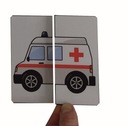 PUZZLE 2 DWU ELEMENTOWE dla dzieci laminowane