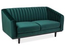 Dvojmiestna pohovka ELENOR - tmavo zelená Šírka nábytku 150 cm