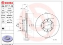 2× BREMBO DISCS BRAKE FRONT 09.7717.10 + BREMBO PADS MOVANO MASTER 1.9DTI 2.5CDTI 2.8DTI photo 2 - milautoparts-fr.ukrlive.com