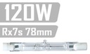 Žiarovka Rx7s-78MM 120W Halogénové lineárne vlákno Počet kusov 1 ks