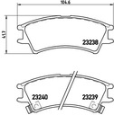 DISQUES SABOTS DE FREIN BREMBO AVANT POUR - HYUNDAI ATOS photo 3 - milautoparts-fr.ukrlive.com