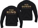Bluza KING QUEEN bluzy dla zakochanych PAR kpl. XS