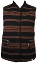 LEE bezúdržbový BLACK brown REVERSIBLE GILET M r38 Dominujúci vzor bez vzoru