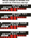 НАКЛЕЙКИ ZETOR 7211 5211 7245 5245 6245 6211 7711