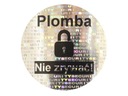 PLOMBY GWARANCYJNE STICKERY FI40mm HOLOGRAM 250SZT TWÓJ NADRUK !