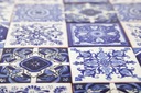 Mexické keramické obklady do kúpeľne, kuchyne modré -Tono Hrúbka 7 mm