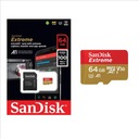 КАРТА SANDISK EXTREME MICRO 64 ГБ V30 U3 A1 100 МБ/с