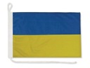 Flaga Ukraina na jacht 30x40 cm Bandera jachtowa żeglarska Ukrainy