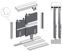 System drzwi przesuwnych 2,5m/3sk Euro 5+ Bimak