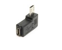 Угловой адаптер Micro USB на Micro USB M/F СЛЕВА