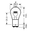 Zliatinová žiarovka zadného svetla JMP 12V 21/5W BAY15d HONDA KAWASAKI EAN (GTIN) 4043981255393