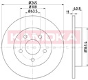 DISQUES DE FREIN 2 PIÈCES ARRIÈRE POUR FORD C-MAX 1.6 1.8 2.0 photo 2 - milautoparts-fr.ukrlive.com