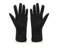 Dotykové rukavice R6413 - čierne Dominujúci vzor bez vzoru