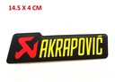 АЛЮМИНИЕВАЯ НАКЛЕЙКА НА ГЛУШИТЕЛЬ AKRAPOVIC 3D