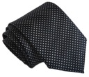 Классический галстук из микроволокна жаккардовый ЧЕРНЫЙ G39