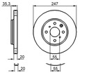 DISQUES MIKODA 0549 SABOTS DE FREIN PEUGEOT 107 05R-14R 108 14R- AVANT 247MM photo 2 - milautoparts-fr.ukrlive.com