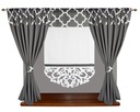 Súprava Záclony Panel Prelam + Záves Maroko Záclony Materiál polyester