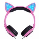 СКЛАДНЫЕ НАУШНИКИ CAT EAR, СВЕТОДИОДНАЯ ПОДСВЕТКА