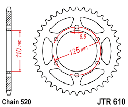 Задняя звездочка JTR604 HONDA NSR 125