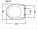 SZABADON ERESZKEDŐ DESZKA CERSANIT DELFI K98-0081-HEZ Termékszélesség 36 cm