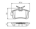 PADS BRAKE REAR SEAT IBIZA TOLEDO CORDOBA photo 2 - milautoparts-fr.ukrlive.com