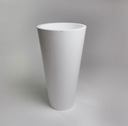 NOWOCZESNA DONICA DEKORACYJNA 90 CM BIAŁA Z PÓŁKĄ