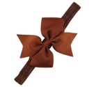 OPASKA KOKARDA na włosy dla dzieci BRĄZOWA