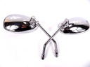 MIRRORS MIRROR M10 OVAL CHROME VERY MOTORCYCLE ATV photo 1 - milautoparts-fr.ukrlive.com