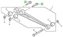 Skrutka kyvadla predná, zadná Land Rover Discovery II 2 Katalógové číslo dielu RYG501550