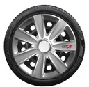 КОМПЛЕКТ 4x КОЛПАКОВ 15 VERSACO GTX Carbon Silver