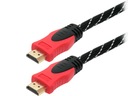KABEL HDMI - HDMI FULL HD 5M ZŁOCONY PREMIUM OPLOT