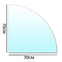 Основное стекло под камином, закаленное стекло 70x70