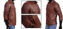 Kožená bunda Meska DORJAN WIL217 Košeľa XL Dominujúca farba hnedá
