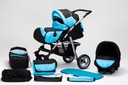 ЛЕГКАЯ КОЛЯСКА С РУЛЕВЫМИ КОЛЕСАМИ + СИДЕНЬЕ ISOFIX - 45 ЦВЕТОВ