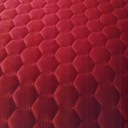 Красная стеганая бархатная обивочная ткань с шестиугольником