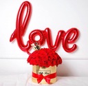 balon LOVE łączony CZERWONY 100cm NAPIS dla zakochanych