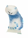 Стеклянный фьюзинг кот СИНИЙ