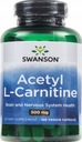 Acetyl L-Carnitine 500mg SPAĽOVAČ TUKU Swanson 100 kaps Značka Swanson