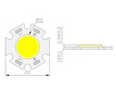 MODUL LED COB 5W 15 - 16V 300mA BIELA TEPLÁ STUDENÁ NEUTRÁLNA 510lm 20mm EAN (GTIN) 5905937304984