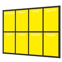 Planer magnetyczny tygodniowy 200x120cm W3 żółty