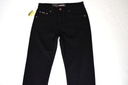 DŁUGIE spodnie jeans pas 90-92 cm W33 L36 czarny Kolor czarny