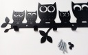 Большая металлическая вешалка для одежды в прихожей lofted owl silver