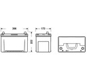 BATTERY YUASA YBX5334 100AH, 100 AH, 830A, 303X174X222, L+ photo 2 - milautoparts-fr.ukrlive.com